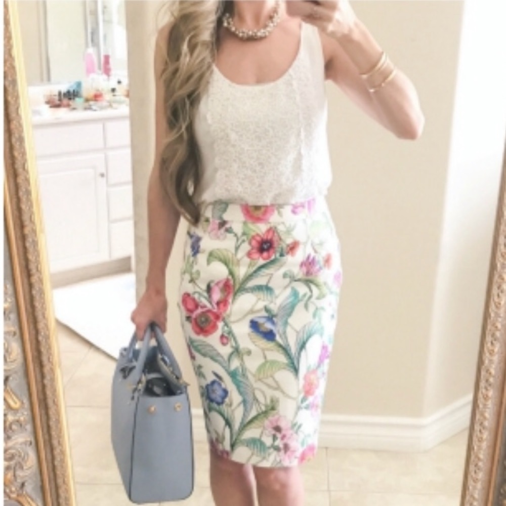 Floral Print Skirt